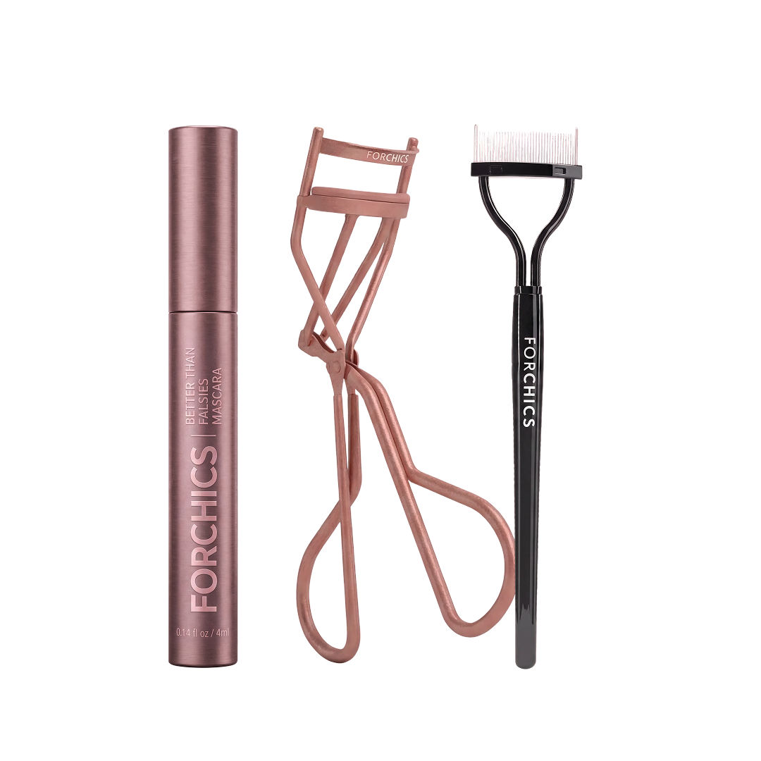 Mascara, Eyelash Curler And Comb Set